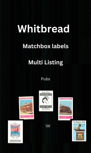 Whitbread pub matchbox - label,