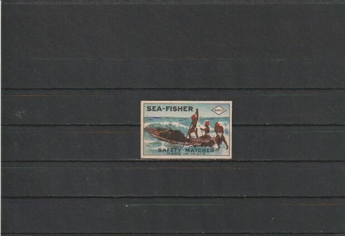 Matchbox label sea fisher - matchbox, label-"sea-fisher"