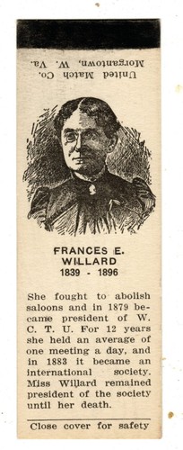 Frances willard fiammifero - frances,