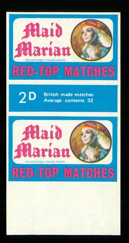 Matchbox label maid marian - matchbox,
