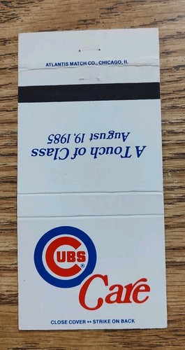 Chicago cubs agosto - chicago, 1985