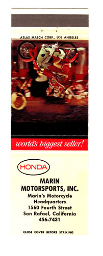 Honda scooter matchbook - honda,
